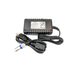 The Golden Tech 3.5 AMP Replacement Charger for Scooters & Power Chairs is a black off-board charger with a top label, standard two-prong plug, and metal connector with blue ring—perfect for mobility devices. Pictured on a white background.