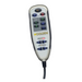 The Golden Technologies Lift Chair Upgrades remote control offers power, zone controls, and HeatWave™ Technology. Its gray and silver design with a black cord makes it perfect for far infrared heat therapy in Golden lift chairs.