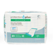 A pack of Medline Protection Plus Disposable Underpads, 27 x 36 inches, blue and white, includes 20 underpads per package with product details in English, Spanish, and French.