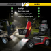 Comparison of mobility scooters: Others lack lighting, while the right side highlights our Metro Mobility S500 Heavy Duty 4-Wheel Power Scooter, a red model equipped with headlights, brake lights, and turn signals for enhanced safety and social mobility.