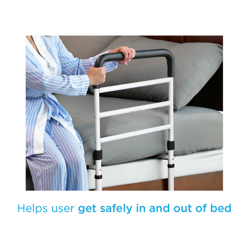 Nova Medical Home Bed Rail With Legs & Safety Handle 6094