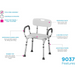 Nova Medical Shower & Bath Chair with Back & Arms & Hygienic Design features