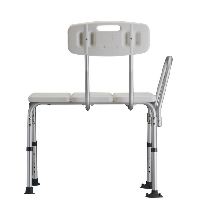 back of the Nova Medical Bathtub Transfer Bench With Detachable Back