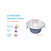 commode bucket liners for Nova Medical Padded Transfer Bench With Commode With Detachable Back