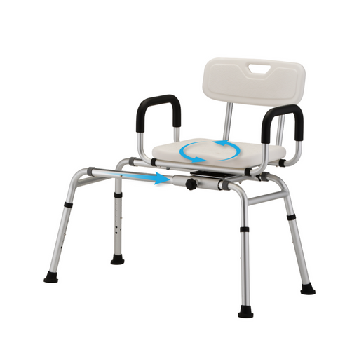 Nova Medical Sliding Swivel Seat Bathtub Transfer Bench 9076