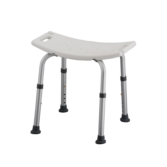 Nova Medical Shower Chair - Height Adjustable with Curved Seat without backrest