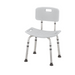 Nova Medical Shower Chair - Height Adjustable with Curved Seat 9121 with backrest