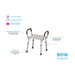 Nova Medical Shower and Bath Chair with Arms features