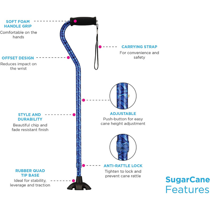 Nova Medical Stand Alone SugarCane with Quad Tip Features