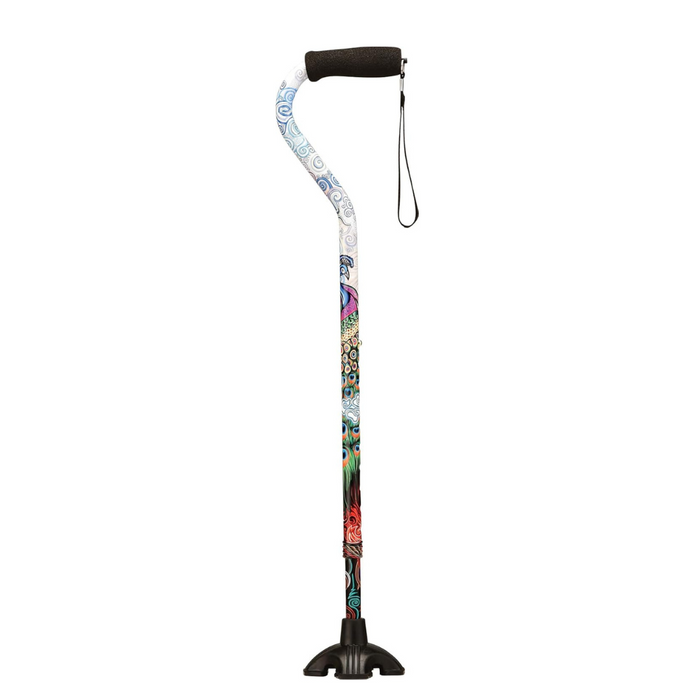 Nova Medical Stand Alone SugarCane with Quad Tip Proud Peacock