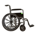 side view of the Nova Medical Folding Hammertone Wheelchair With Fixed Arms