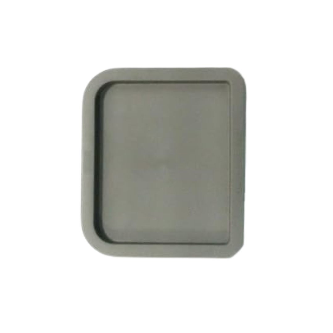A Nova Parts for 4900 Traveller Rollator, shown as a rectangular gray tray with slightly rounded corners and a raised edge, set against a white background.
