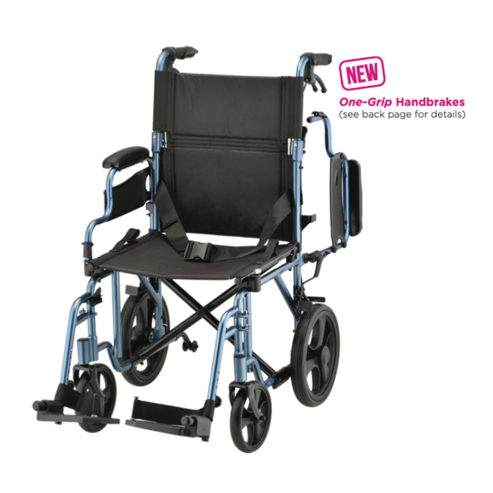 Nova 353 Lightweight Transport Chair - 12” Rear Wheels - Open Box