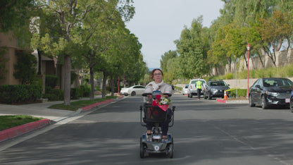Reyhee Cruiser Portable Electric Mobility Scooter with Front Basket