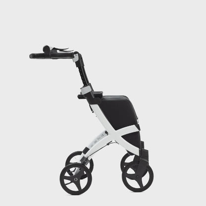 Rollz FLEX 2 Lightweight Rollator Walker with XL Storage Bag & Seat