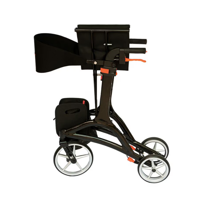 Rhythm Bariatric Crescendo Rollator - Portable Rolling Walker w/ Seat