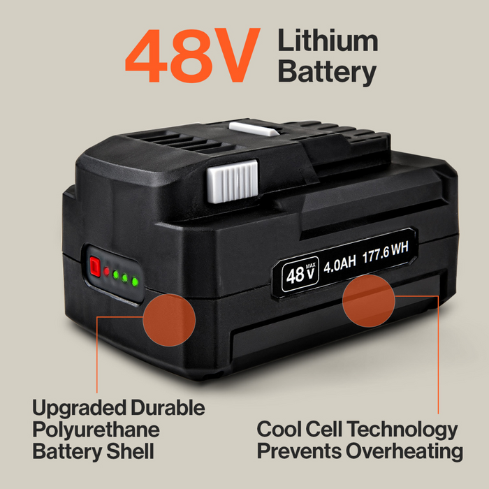 The SuperHandy 48V 4Ah Lithium Ion Battery is perfect for For 48V Battery Systems