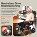 Easily switch from neutral to drive with the SuperHandy GoRide 2 Portable Electric Wheelchair GUT166