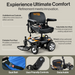 Experience the ultimate in comfort with the SuperHandy GoRide CRZ Portable Powerchair GUT172