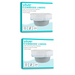 Two packages of Vive Health Commode Liners Only with Odor Control are shown, each featuring a liner in a commode bucket. The packaging highlights universal fit, medical-grade durability, and a 24-pack quantity for leak-proof convenience.